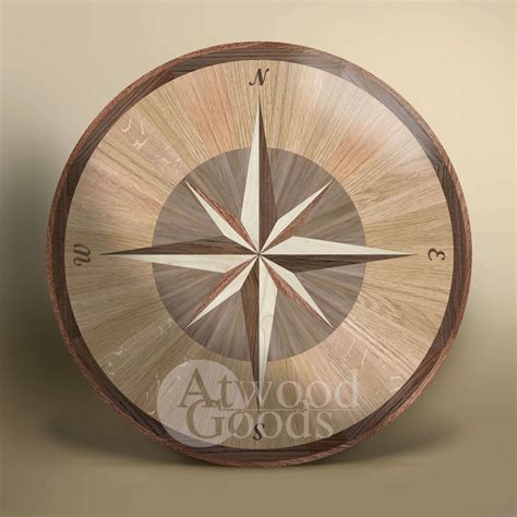 Wood Floor Medallion Harbour Wood Floor Inlay Compass Rose Hardwood