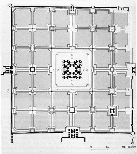 Plan Of The Tomb Of Humayun 1562 72 Delhi India Humayuns Tomb