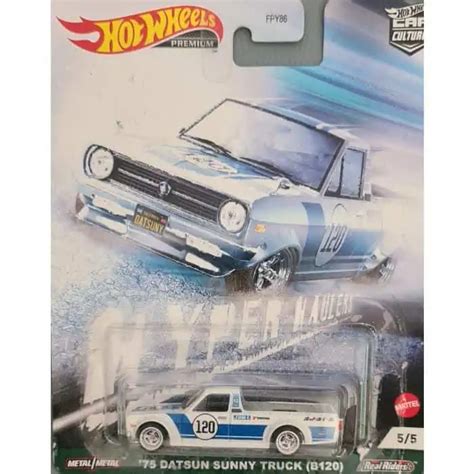 Embalagem Danificada Hot Wheels Car Culture Hyper Haulers 75 Datsun Sunny Truck B120