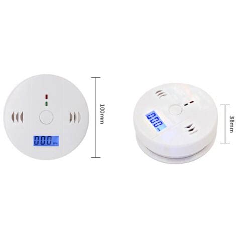 Détecteur de monoxyde de carbone avec écran LCD et alarme sonore