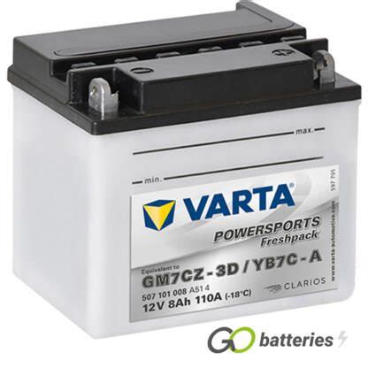 Yb C A Varta Freshpack Motorcycle Battery V Ah Yb Ca