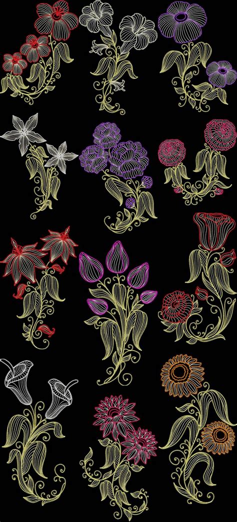 Floral Couture Machine Embroidery Designs By Sew Swell