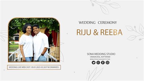 Wedding Ceremony Of Riju Reeba On Th January Youtube