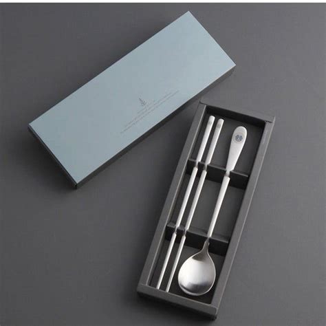 Korean Chopsticks Spoon Set Jeosgalag Metal Chopsticks STAINLESS