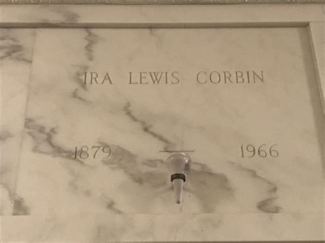 Ira Lewis Corbin Find A Grave Memorial