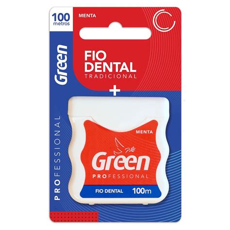 FIO DENTAL BLISTER 100MTS Green Importadora