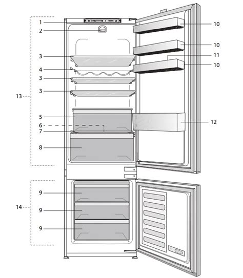 Beko BCSA306E4ZSN Built In Refrigerator Instruction Manual