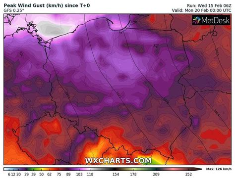 Cyklon Ulf uderzy w Polskę Wiatr przekroczy 100 km h Wichura zerwie