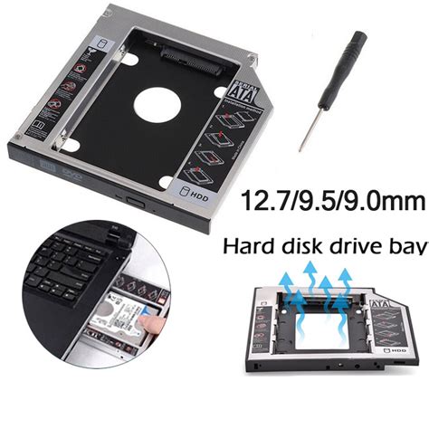 ถาดแปลงใสHDD SSD ในชอง DVD CD Notebook 9 0mm 9 5mm 12 7mm Universal