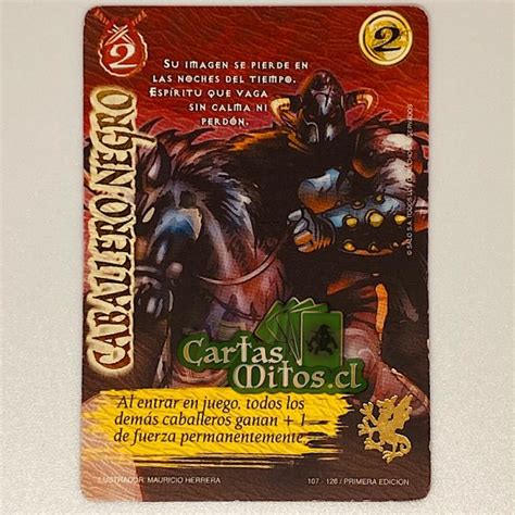 107 126 Caballero Negro Mitos Y Leyendas El Reto Cartas Mitos