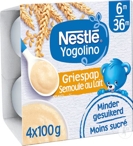 Nestlé Yogolino Dessert Semoule Au Lait Bébé 6 Mois Pots 4x100g Apo24