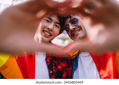 Loving Selfie Moment Gay Couple Featuring Stock Photo 2459161345 Shutterstock