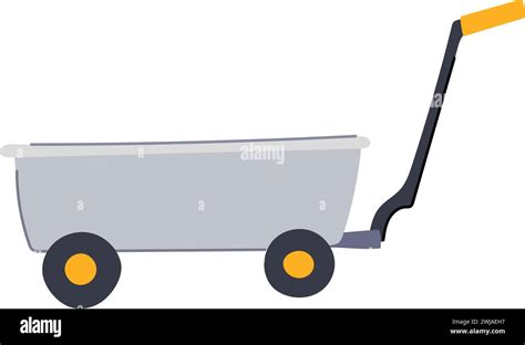 Construction Wheelbarrow Cartoon Vector Illustration Stock Vector Image