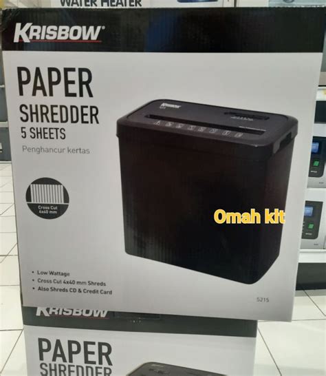 Mesin Penghancur Pemotong Kertas Krisbow Papper Shredder S Krisbow