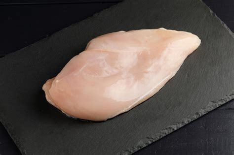 Premium Photo Raw Chicken Fillet Wood Board Top View Fresh Chicken