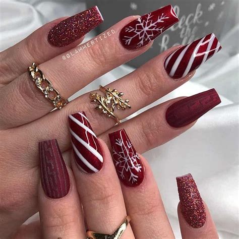 Top Gorgeous Red Christmas Nail Design Ideas Red Christmas