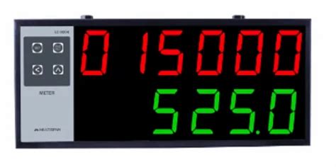 Black Digital Multispan Jumbo Display Programmable Length Counter For