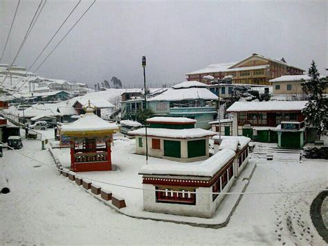 Tawang Market In Winter Paradise Bhutan Winter