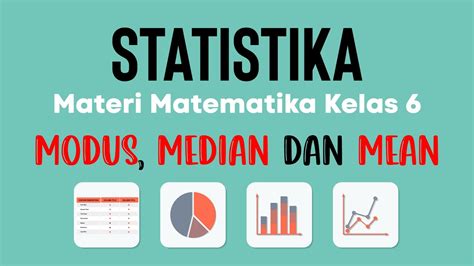 Cara Mudah Menghitung Mean Median Modus Pada Diagram Batang Kelas 6 Sd Mi Semester 2 Youtube