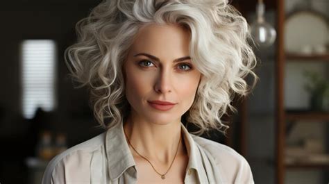 Premium Photo Close Up Portrait Of An Attractive Mature Woman