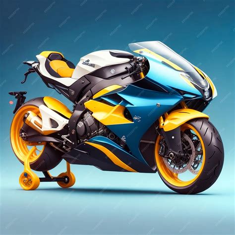 Premium AI Image | A motorcycle with a futuristic and sleek design