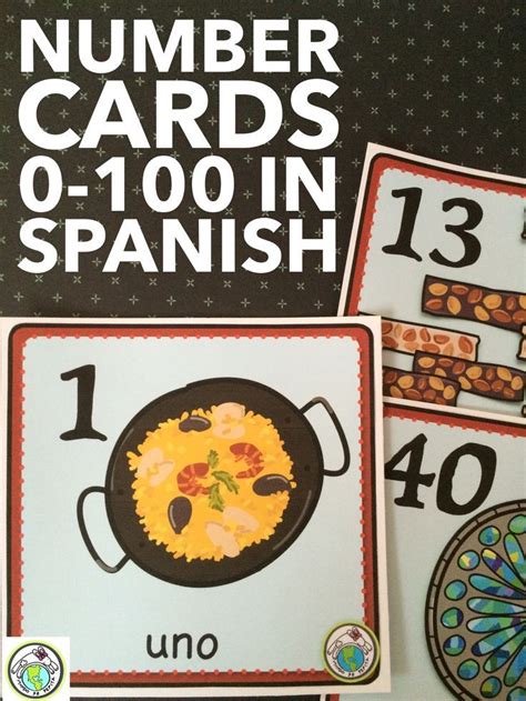 Spanish Number Cards Posters 0 20 Plus 30 100 By Tens Spain Culture Set