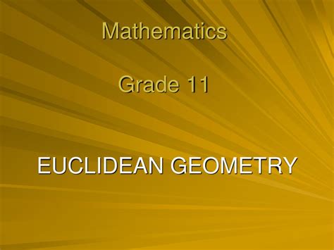 Euclid Geometry Class 9 Ppt