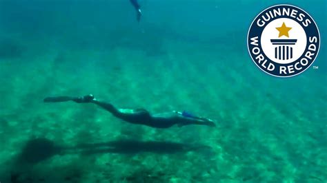 Guinness World Record Longest Underwater Walk Rekod Di Dunia