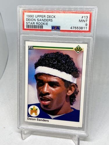 1990 Upper Deck Deion Sanders Star Rookie 13 Psa 9 Mint Ebay