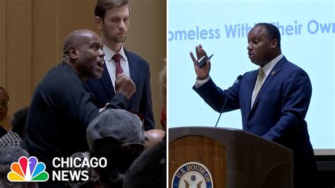 Chicago Migrants Rep Jonathan Jackson Holds Heated Town Hall On