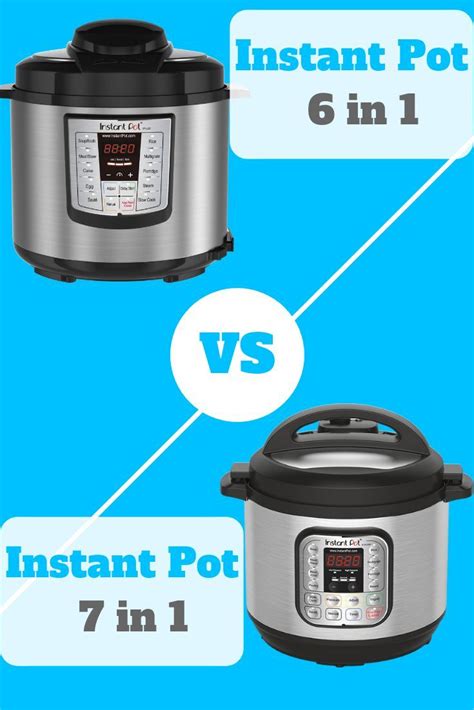 √ Instant Pot Comparison Chart 2020