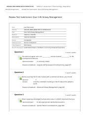 Review Test Submission Quiz 3 05 Airway Management 2 Pdf 2022CE1 EMS