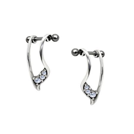 Piercing Oreille H Lix Bouclier Long En Acier Chirurgical Tarawa