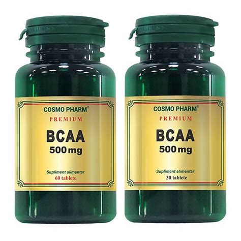 Pachet Premium Bcaa 500 Mg 60 Tablete 30 Tablete Cosmop Farmacia Tei Online