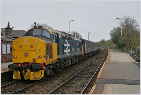 The Class 37 37403 Isle Of Mull In Ravenglass On The Way To Crlisle 27 04 2018 Rail