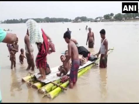 Bihar Flood Situation Remains Grim Locals Evacuated To Safer Places