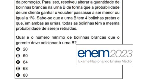 ENEM 2023 Visando Atrair Mais Clientes O Gerente De Uma Loja