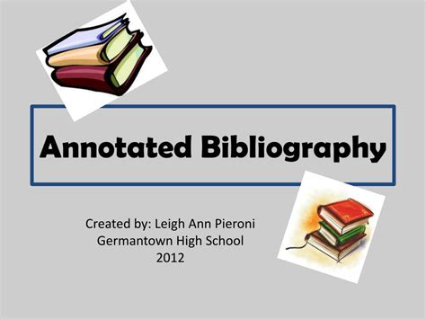 Ppt Annotated Bibliography Powerpoint Presentation Free Download Id 2830035