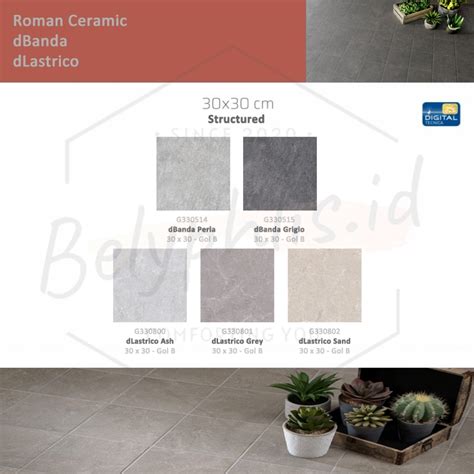 Jual Keramik Roman 30x30 Dbanda Dlastrico Keramik Lantai Structured