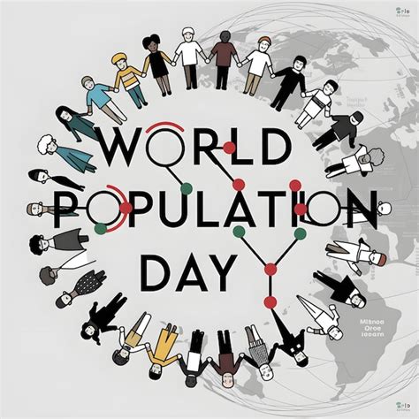 World Population Day Illustration Panoramic And Romantic Graphic