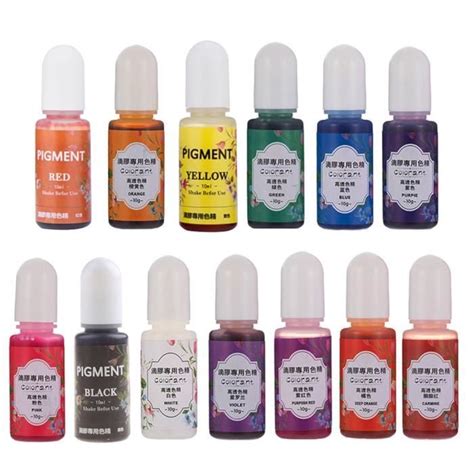 Couleurs R Sine Poxy Uv Colorant Colorant Liquide Pigment Poxy