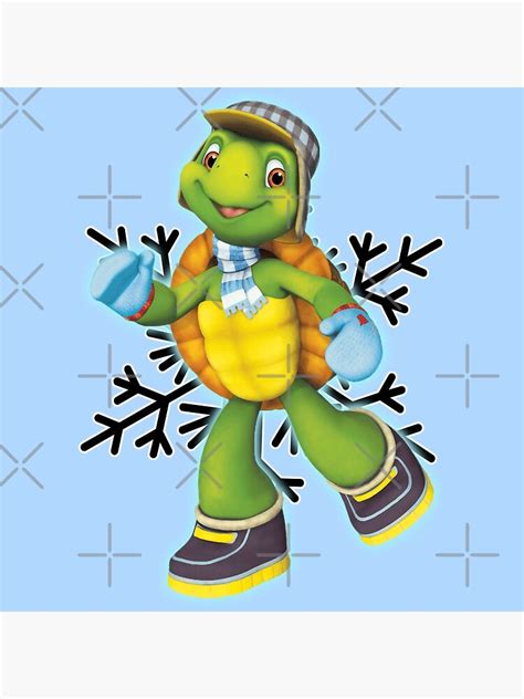 Franklin The Turtle Winter Poster For Sale By Yourfavouritesi Redbubble