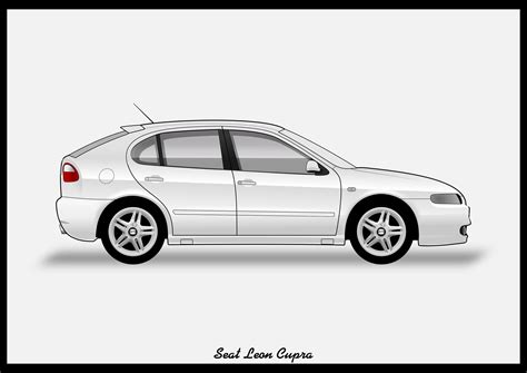 Seat Leon Mk1 Colour Vector File Download Pdf Svg Png Etsy