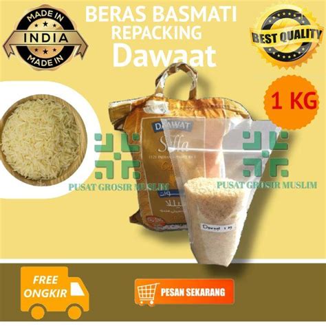 Beras Basmati Kg Repacking Premium Daawat Long Grain Beras Brasmati