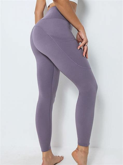 Damen Push Up Sport Leggings Mit Taschen HS467 Home DonaLoveDE