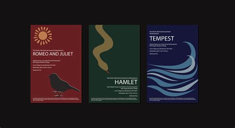 Shakespeare posters on Behance