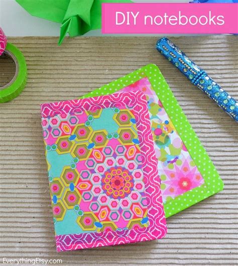 Colorful DIY Notebooks Washi Tape Crafts Paper Crafts Diy Diy Crafts