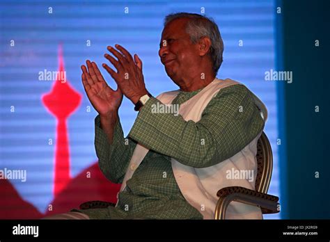 Portrait Of Nobel Prize Laureate Professor Muhammad Yunus Who Won The