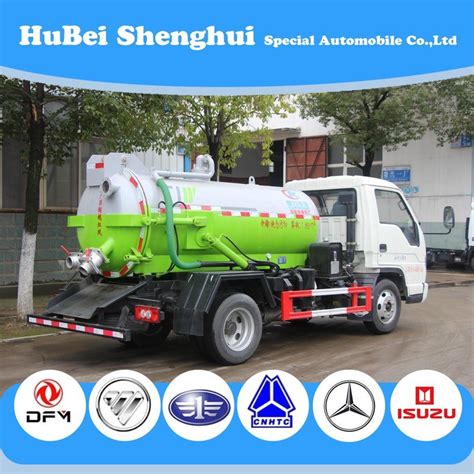 2 4cbm Foton Special Vehicles Sludge Sucking Tank Sewer Cleaning Truck