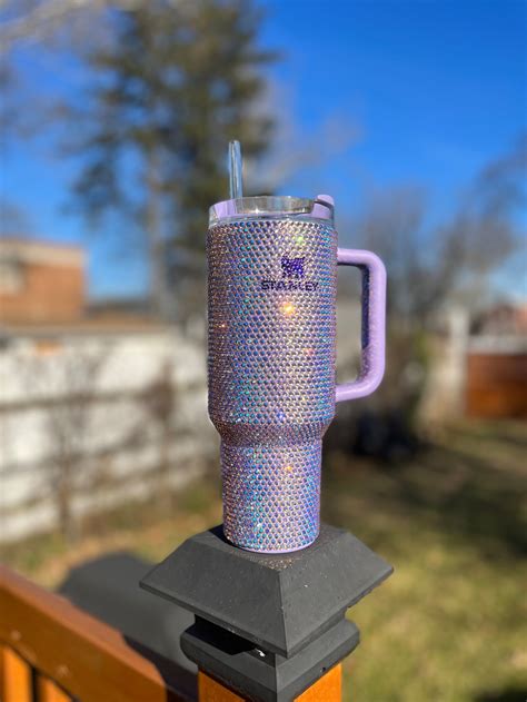 Full Bling 40 Oz Bling Stanley Tumbler Lavender Stanley Cup Etsy